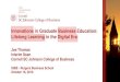 Innovations in Graduate Business Education: Lifelong ... · Innovation in Graduate Business Education: Lifelong Learning in the Digital Era •Innovation –examples from 1993 to