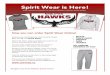 Spirit Wear -Flyer-Feb23 … · Now you can customize your own favourite Hawks gear through our online store. Select the items, colour and sizes you want for all of your favourite
