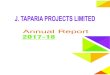 ReportJ. Taparia Projects Limited Annual : 2017-18 · Manish Bhoot - Company Secretary cum Compliance Officer The brief resume/ details relating to Directors who are to be appointed