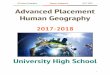AP Human Geography Summer Assignment 2017-2018 Advanced ... · AP Human Geography Summer Assignment 2017-2018 ... students are expected to enter class with a basic understanding of