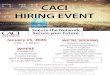 CACI Hiring Event 011520 - SmashFly€¦ · St. Louis, MO 63125 Join us in providing innova ve design, engineering, procurement, implementa on, opera ons, sustainment and disposal