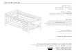 BUNK BED - Dorel Living€¦ · 10/12/2012  · BUNK BED DA3797E / DA3797P USE ONLY COIL SPRING MATTRESSES ON BOTH THE UPPER AND LOWER BUNKS. FAILURE TO DO SO CAN RESULT IN INJURY