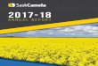 2017-18€¦ · weed management, utilization of canola oil and meal, and pre-breeding tools. Approximately 40% of our annual budget is invested in research to benefit Saskatchewan