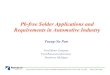 Pb-free Solder Applications and Requirements in Automotive ...Tsung-Yu Pan, Page 2 What Bill Gates said about the automotive industry Bill Gates (at a previous computer expo COMDEX):