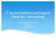 IT Service Delivery and Support Week Four · 2016. 8. 24. · IT Service Delivery and Support Week Six - Networking IT Auditing and Cyber Security Fall 2016 Instructor: Liang Yao