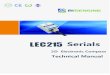 LEC Serials - bwsensing.com · LEC215 Serials 2D Electronic Compass Technical Manual. The LEC215 developed by Bewis Sensing Technology LLC is a low-cost 2D electronic compass that