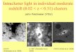 Intracluster light in individual moderate redshift (0.02 ...people.ysu.edu/~jjfeldmeier/feldmeier_jd2.pdfCollaborators: John Dubinski, Paul Harding, Nathan Kaib, Chris Mihos, Heather