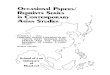 OccAsioNAl PApERs/ REpRiNTS SERiEs iN CoNTEMpoRARY 0 · Finance Institute.l4 Japan Hong kong USA (1972) EEC FRG Japan Hong kong USA EEC FRG Table 1 Exports to China Imports from China