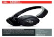 Wireless on-ear headphones - JBL · Lightweight materials make these headphones comfortable over your ears, and a rugged construction ensures these fold and unfold perfectly over