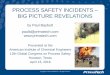 PROCESS SAFETY INCIDENTS BIG PICTURE REVELATIONS · PROCESS SAFETY INCIDENTS – BIG PICTURE REVELATIONS by Paul Baybutt paulb@primatech.com Presented at the American Institute of