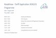 Roadshow - Tariff Application 2020/21 Programme · 2017 •Results in an amendment to a tariff line(s) within the tariff book ... •Final Methodology due March 2020. ... • PRSA