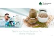 Tentamus Group Services for Hemp Products · increasingly popular. Hemp seeds, hemp protein powder or other processed products can be found on the market. Due to the different hemp