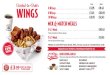 Slim Chickens | Tenders, wings, salads, sandwiches & wraps · 2020. 2. 17. · Cooked-to-OhdðL WINGS 6 Wings 8 Wings IOWings Three tenders & three vangs Five tenders & five wings