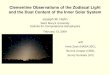 Joseph M. Hahnhahnjm/conferences/... · – dust from long–period Oort Cloud comets tell us of nebula conditions at 5 . r . 30AU – dust from short–period Jupiter–Family comets