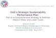 DoD’s Strategic Sustainability Performance Plan · 09 MAY 2011 2. REPORT TYPE 3. DATES COVERED 00-00-2011 to 00-00-2011 4. TITLE AND SUBTITLE DoD’s Strategic Sustainability Performance