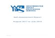 Self-Assessment Report August 2017 to July 2018 · This self-assessment report covers the activities of Westminster Adult Education Service (WAES) for the academic year August 2017