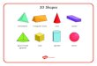 3D Shapes - S.S Peter and Paul J.N.S · Draw lines to match the shapes to their name and description. Use a different colour for each shape. 2 circular faces 6 square faces 1 edge