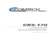 CRS-170 1:1 Redundancy Switch - Comtech EF DataThe CRS-170 is designed for operation ONLY with Comtech EF Data modems. These modems supply DC operating current (electronically fused