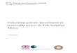 Unlocking private investment in renewable power in Sub ... · Unlocking private investment in renewable power in Sub-Saharan Africa Acknowledgements The Applied Research Programme