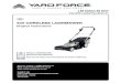 40V CORDLESS LAWNMOWER - Yard Force · 2019. 1. 9. · LM G34/LM G37 Original Instruction CONTENT Intended use 08 General safety warnings 08 Product safety warnings 10 Symbols 16