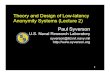 Theory and Design of Low-latency Anonymity Systems ...2 Course Outline Lecture 1: • Usage examples, basic notions of anonymity, types of anonymous comms systems • Crowds: Probabilistic