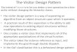 The Observer Design Patternblk/cs3667/Extension... · The Visitor Design Pattern •the visitor design pattern is a way of separating an algorithm from an object structure upon which
