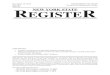 Issue 51 REGISTE NEW YORK STATE RThe New York State Register (ISSN 0197 2472) is published weekly. Subscriptions are $80 per year for ﬁrst class mailing and $40 per year for periodical