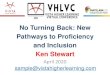 World Languages - No Turning Back- New Pathways to ... · ACTFL Performance Guidelines for K-12 Learners •Strategies learners will demonstrate at each level: •Novice level: •