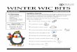 WINTER WIC BITS - Kent County, Michigan · 2019. 11. 14. · WINTER WIC BITS In This Issue • Health Counts • Cold Weather Fun • Breastfeeding Corner • WIC Fraud • Immunization