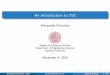 An Introduction to CVX - KTHamishi/PDF/Presentation_Nov_2014.pdf · WhatisCVX? • CVXis a MATLAB–based software package for solving convex optimization problems. • Feature: CVXis