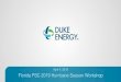 Florida PSC 2019 Hurricane Season Workshop · 2019. 4. 4. · Florida PSC 2019 Hurricane Season Workshop . At Duke Energy Florida, we power more than 4 million lives . ... and Storm