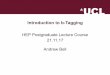 Introduction to b-Tagging - UCL HEP Group · » Light-flavour and c-jet rejection as a function of b-jet tagging efficiency for a number of training configurations » Larger area