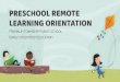 EARLY CHILDHOOD EDUCATION PRESCHOOL REMOTE FRANKLIN TOWNSHIP PUBLIC SCHOOL LEARNING ... · 2020. 8. 31. · Afternoon Meeting (Social Emotional Learning focus) *Alternated daily 