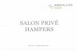 SALON PRIVÉ · Hamper. FROM THE SEA. Lunch Fresh crab, confit lemon and brown shrimp with brandy crème fraiche and Granny Smith apple Artisan sourdoughs, cracker breads and butter
