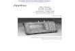 Site Master S113B, S114B, S331B, S332B, Antenna, Cable and ... · Anritsu Company has prepared this manual for use by Anritsu Company personnel and customers as a guide for the proper