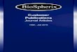 Customer Publications - BioSpherix Customer Publication... · 2017. 6. 27. · 10. Belcastro, R., et al., Chronic lung injury in the neonatal rat: Up-regulation of TGFβ1 and nitration