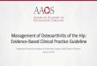 Management of Osteoarthritis of the Hip: Evidence-Based ......Management of Osteoarthritis of the Hip: Evidence-Based Clinical Practice Guideline Adopted by the American Academy of