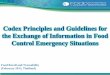 Codex Principles and Guidelines for the Exchange of ...foodsafetyasiapacific.net/.../2WS/presentation/6-1.pdf · •CCFICS guideline •Revised in 2004 •Further revision currently