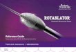 Rotablator System Reference Guide - Boston Scientific · • Advance burr in a smooth back and forth pecking motion until all the way through the lesion • Maintain RPMs within 5,000