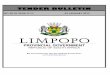 TENDER BULLETIN - Limpopo · Road Block Trailers Samrap Trading and Projects R598 488.75 100 06/12/2018 751 Assessing the Implementation of Road Safety awareness Intervention and