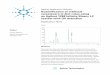Agilent Application Solution Quantiﬁ cation of artiﬁ cial ... · LOQ to be 0.1 µg/mL. For neotame, both the LOD and LOQ values were 0.5 µg/mL. Two diet cola samples were analyzed