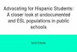 Advocating for Hispanic Students- A closer look at ... · and the U.S has a more individualistic culture. Individualism is reflected in the U.S. educational system even when group