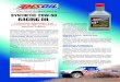 RACING OIL - Endurance Synthetics RACING OIL.pdf · AMSOIL Series 2000 20W-50 Synthetic Racing Oil clings tenaciously to engine surfaces, so it shields engines from start-up wear