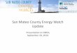 San Mateo County Energy Watch Update...Sep 29, 2014  · 2005 Energy Use . 2010 Energy Use % Change . Residential . Electricity . 1.549 billion kWh : 1.584 billion kWh . 2% : Natural