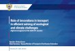 Role of innovations in transport in efficient solving of ... · Role of innovations in transport in efficient solving of ecological . and climate challenges. High-level segment of