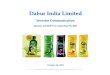 Dabur India Limited · Oral Care 18% 18% Skin Care 6%. duringQ2FY13and16.7%inH1FY13drivenby GlucoseandHoney ¾OTC & Ethicals grew at a robust 22.6% in Q2FY13 db 17 9% i H1FY13 Digestives