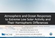 Atmosphere and Ocean Responses to Extreme Low Solar ...lasp.colorado.edu/media/projects/SORCE/meetings/2020/...Atmosphere and Ocean Responses to Extreme Low Solar Activity and Their