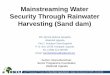 Mainstreaming Water Security Through Rainwater Harvesting ... · 2/12/2016  · Le 7ème Forum du // 7th Forum of the Rural Water Supply Network : Abidjan, Côte d’Ivoire (29.11.2016
