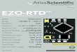 V 3.4 EZO-RTD - Atlas ScientificPT-100 or PT-1000 RTD Supported probes Calibration Single point Default I2C address 102 (0x66) Operating voltage 3.3V − 5.5V Data format ASCII Onboard