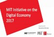 MIT Initiative on the Digital Economy 2017 · Reward Poster for Luddite Attacks Near Leeds, March 1812. ... • Action Learning: Analytics-Lab • Student Teams Working on Semester-Long